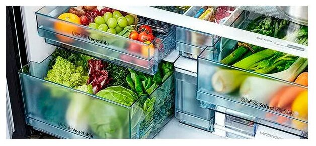 Многокамерный холодильник HITACHI R-WB 642 VU0 GS, Серебристое стекло - фотография № 3