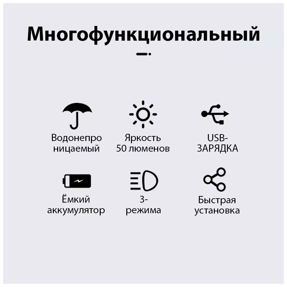 Фонарь велосипедный с usb перезаряжаемый / задний фонарь / фонарь светодиодный / освещение для велосипеда / фанарик светодиодный