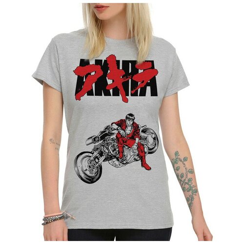 Футболка Dreamshirts Studio Акира / Akira / Аниме / Женская Белая 3XL