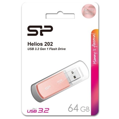 usb флешка silicon power 64gb helios 202 pink usb 3 2 gen 1 usb 3 0 USB флешка Silicon Power 64Gb Helios 202 pink USB 3.2 Gen 1 (USB 3.0)