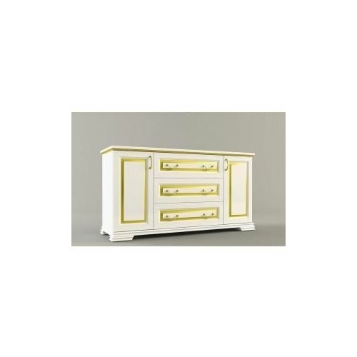 Комод белый №7 из массива дерева