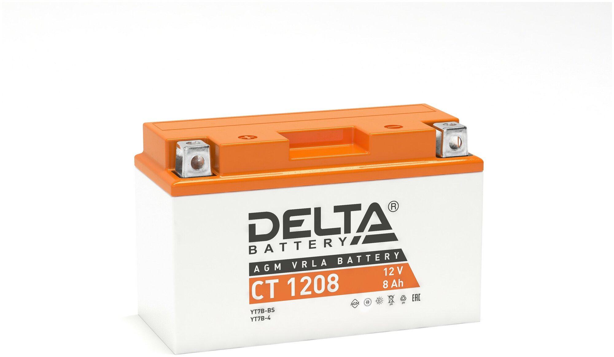 Аккумулятор Delta CT 1208 8 а/ч (L+) 110А