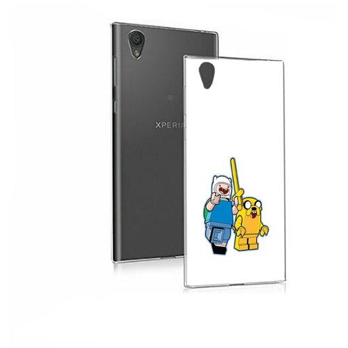 Чехол задняя-панель-накладка-бампер MyPads время приключений лего для Sony Xperia E5 противоударный