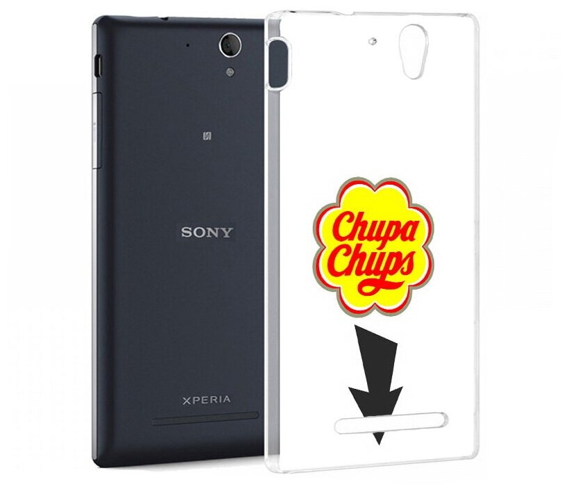 Чехол задняя-панель-накладка-бампер MyPads чупа чупс для Sony Xperia C3/C3 Dual Sim противоударный