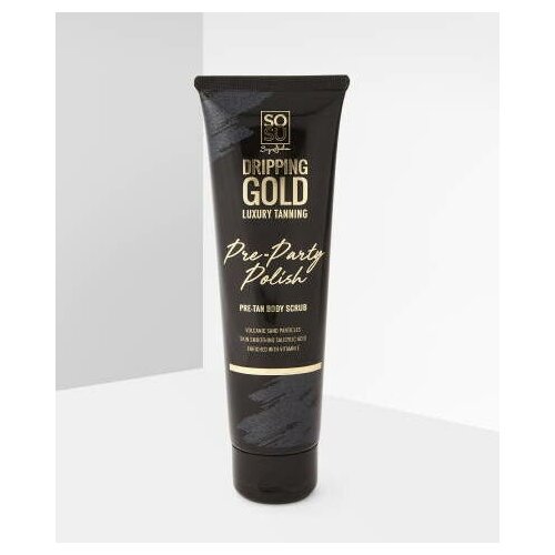 Скраб для тела для загара SOSU Dripping Gold Luxury Tanning Pre-Party Polish pre-tan body scrub 150мл