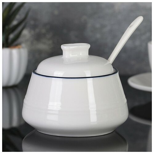 Сахарница Морской бриз 250 мл с ложкой 728₽