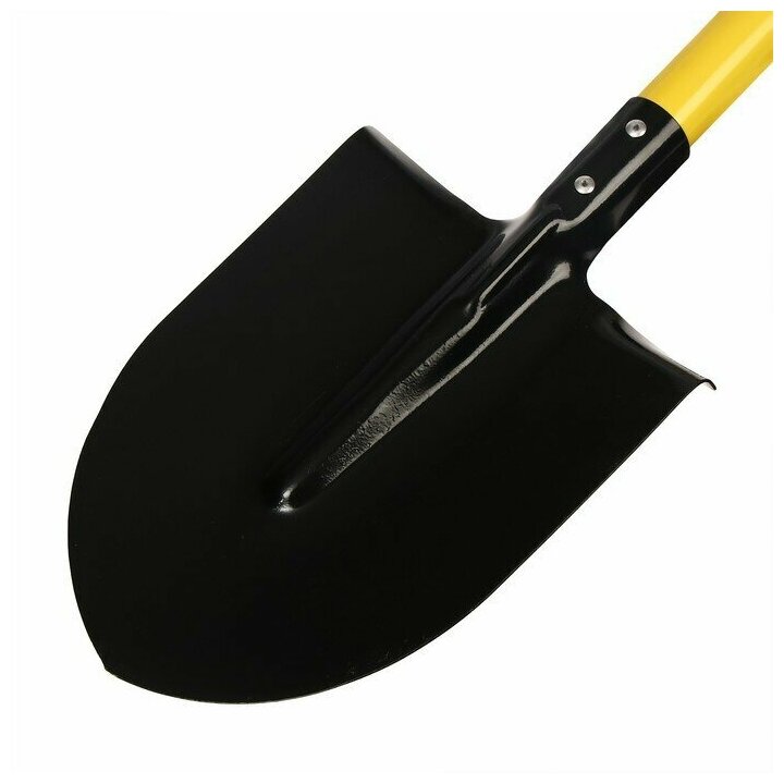 Лопата штыковая, острая, L = 116 см, металлический черенок, с ручкой - фотография № 2