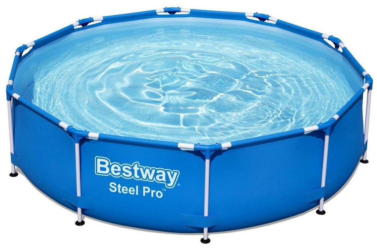 Каркасный бассейн, Bestway, Steel Pro 305х76см, 4678л, фильтр-насос 1249л/ч в комплекте - фотография № 1