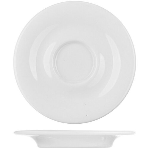 Блюдце Ancap Bella Italia, 115х115х15мм, цвет белый