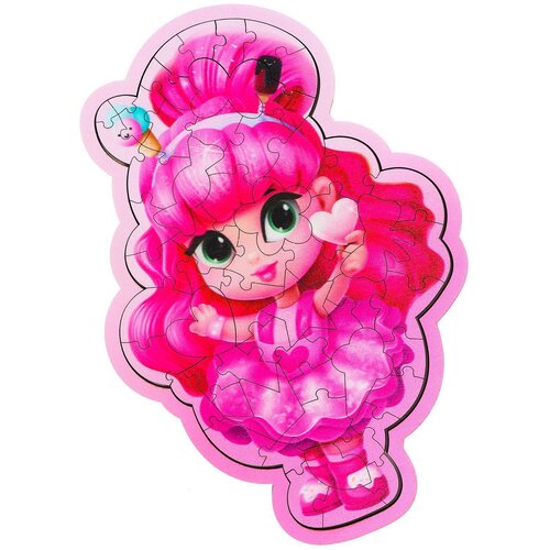 Пазл Лесная мастерская Розовая куколка (6925267), 59 дет. пазл фигурный розовая куколка