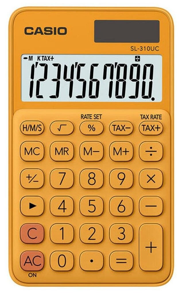 Калькулятор Casio SL-310UC-RG-S-EC, 10-разрядный, оранжевый