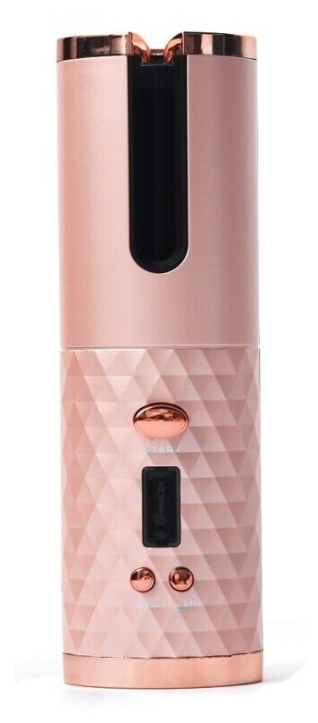 Автоматическая беспроводная плойка для волос Wireless USB Auto Curler, розовая - фотография № 1
