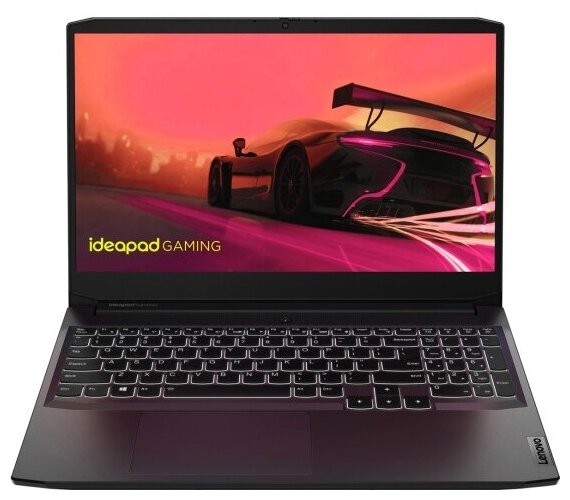 Ноутбук Lenovo IdeaPad Gaming 3 15IHU6 82K1010KRK Onyx Black Core i5-11300H8G256G SSD156 FHD IPS 60Hz AGNV RTX3050 4GWiFiBTNoOS