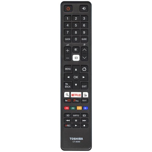 Пульт CT-8069 для телевизоров Toshiba пульт ct 95038 для телевизоров toshiba тошиба smart tv