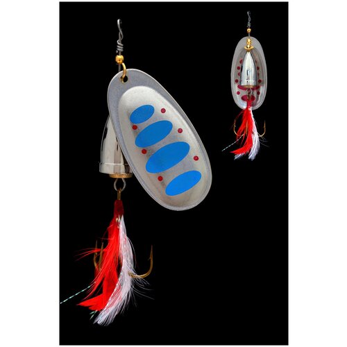 Блесна KYODA Brass в индивидуальной упаковке, вращающаяся, размер 3, вес 8,0 гр, цвет 003