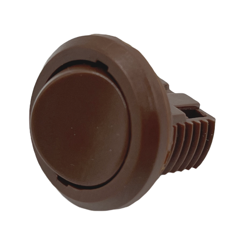 Выключатель кнопочный мебельный врезной, d21мм, 10А, коричневый