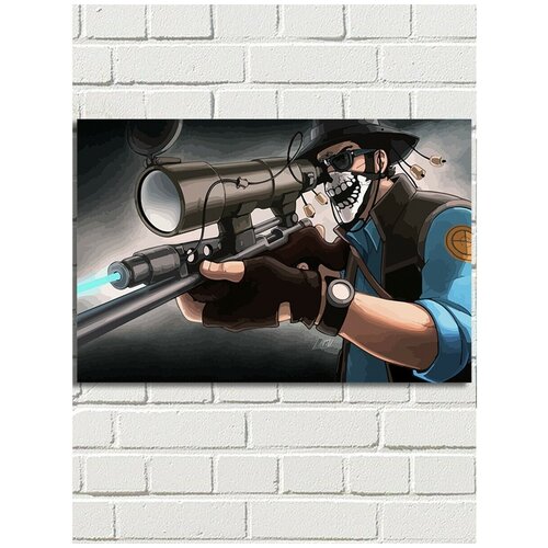 Картина по номерам игра team fortress - 8191 Г 60x40