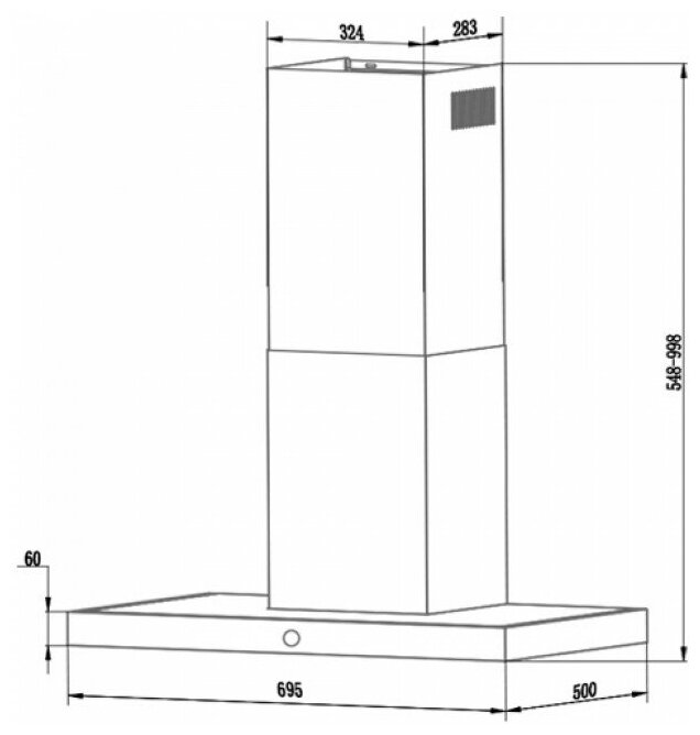 Кухонная вытяжка CATA B6-T700 XGBK