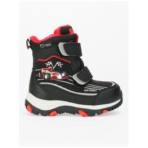 фото Зимние ботинки с шерстяной подкладкой 254988-41 черный 24 котофей