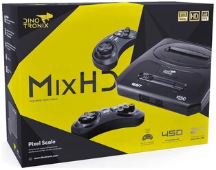 Игровая приставка Dinotronix MixHD + 450 игр (модель: ZD-10, Серия: ZD, MD2 case, HDMI кабель, 2 беспроводных джойстика)