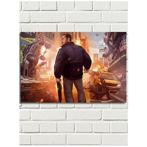 Картина по номерам игра GTA IV (Нико Беллик) - 8591 Г 60x40