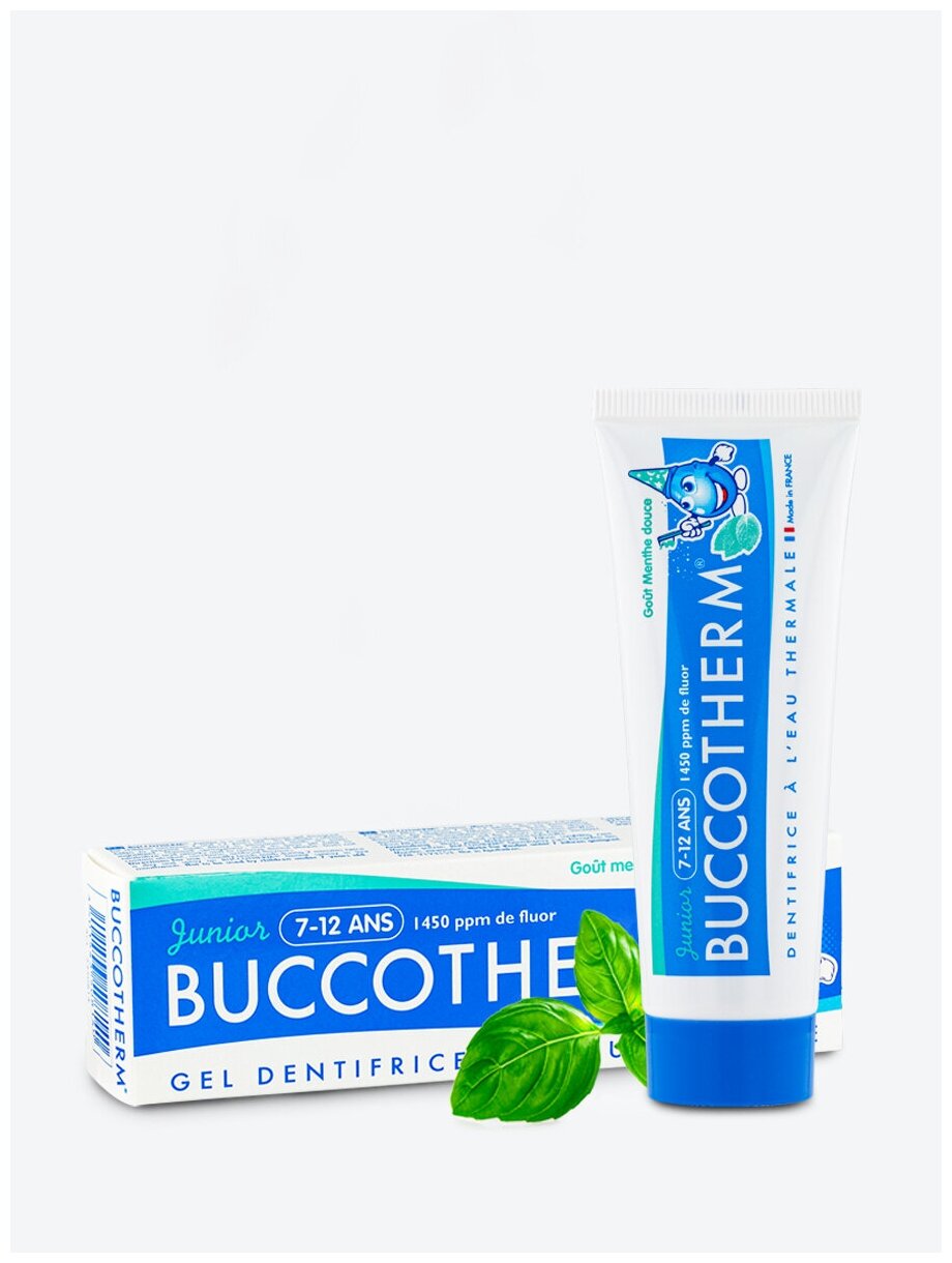 Зубная паста BUCCOTHERM для детей 7 - 12 лет, вкус мята с термальной родниковой водой, 50 мл