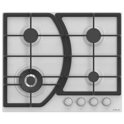 Встраиваемая варочная поверхность газовая 60 см Электроподжиг Конфорка WOK Газ-контроль il Monte BH-653E IVORY RUSTICO 1711800₽