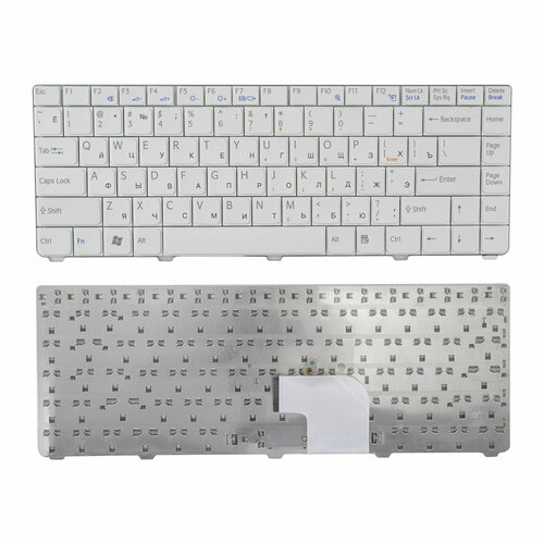 Клавиатура для ноутбука Sony Vaio VGN-C белая клавиатура для ноутбука sony vgn c черная p n 147996562