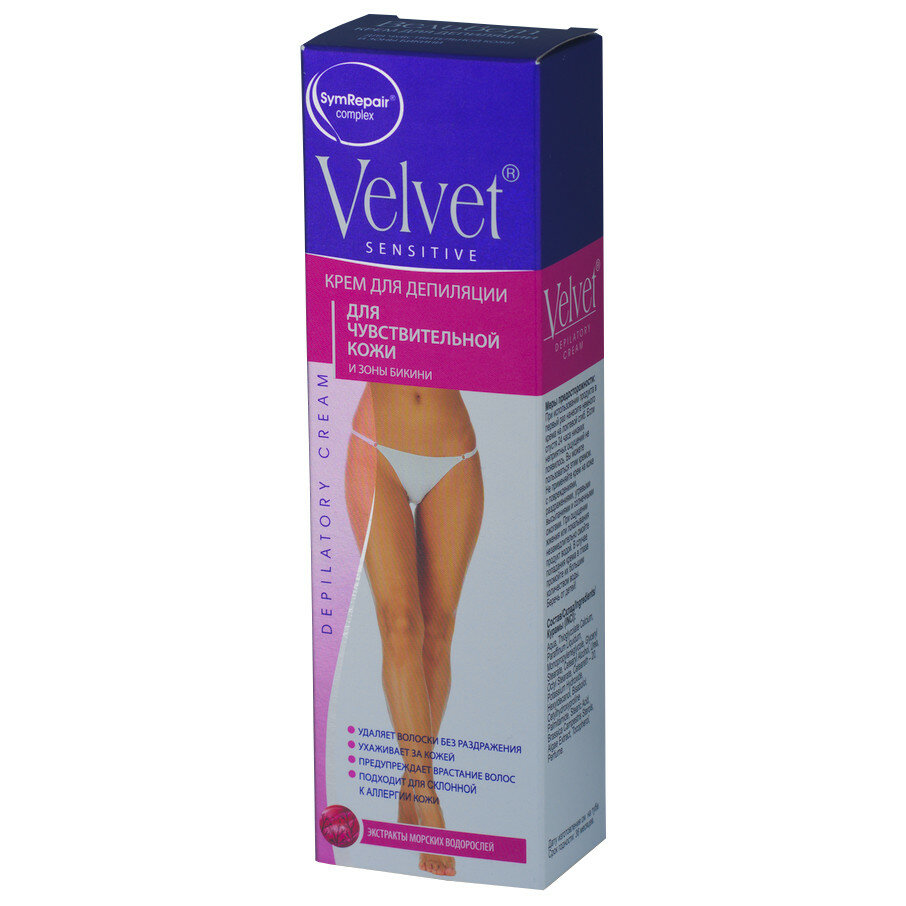 Крем для депиляции Velvet для чувствительной кожи и зоны бикини 100мл СТЕЛЛА - фото №14