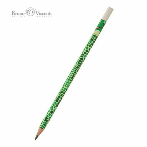 Карандаш чернографитный 30 мм ArtGraphix Fun Крокодил HВ трёхгранный пластиковый корпус 401₽