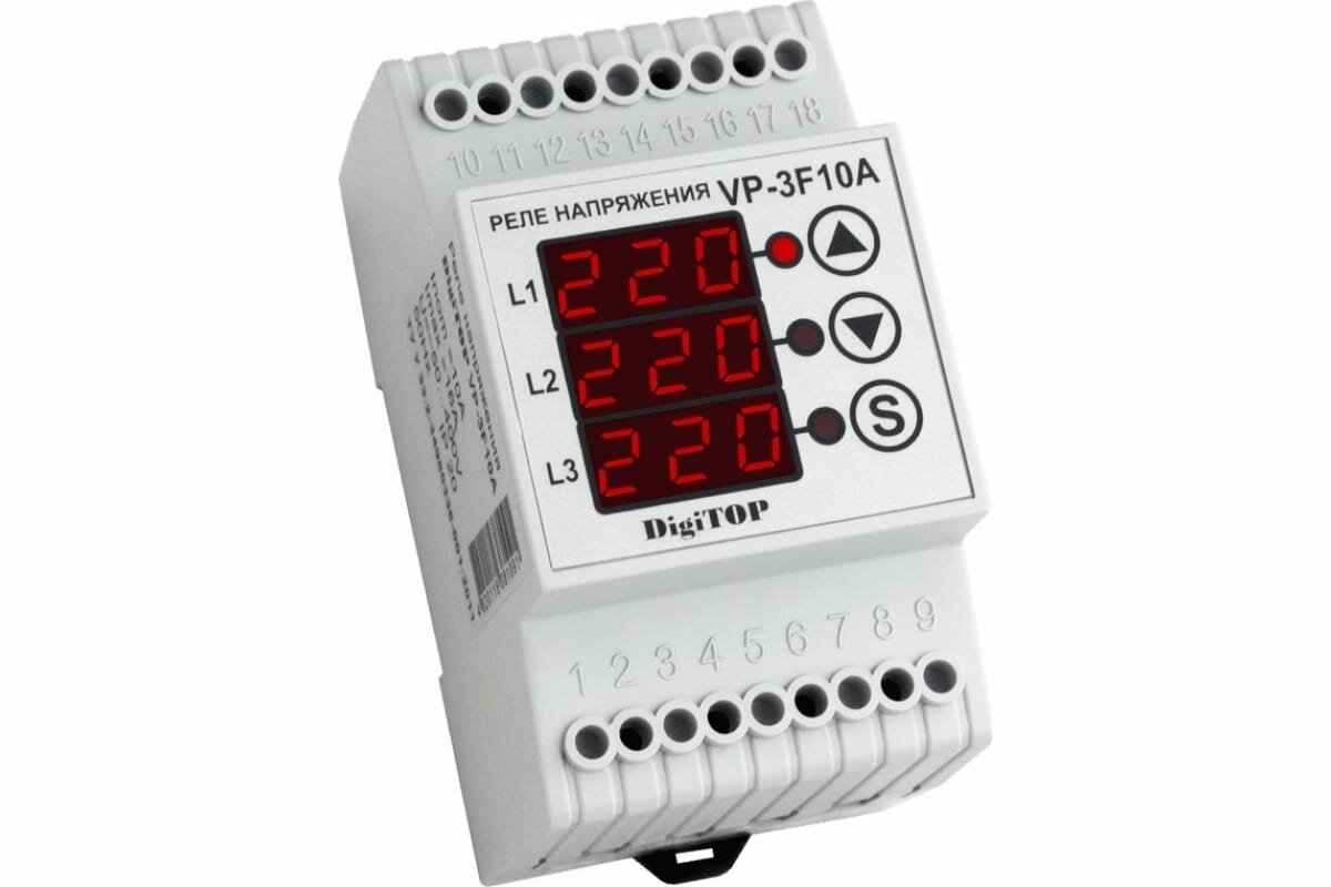Реле напряжения digitop 32a Реле напряжения vp digitop
