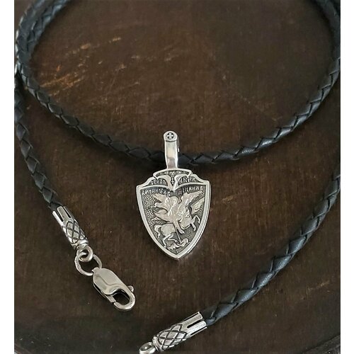 Серебряная мужская подвеска 