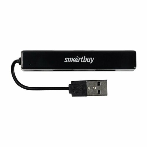 Разветвитель USB портов Smartbuy SBHA-408-K, 4 порта, черный dropshipping portable external 3 5 usb fdd floppy disk drive plug play for pc windows 2000 xp vista 7 8 10 mac 8 6 floppy disk