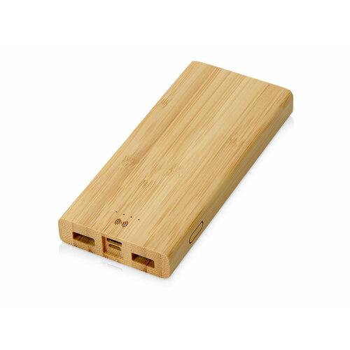 Внешний беспроводной аккумулятор из бамбука Bamboo Air, 10000 mAh