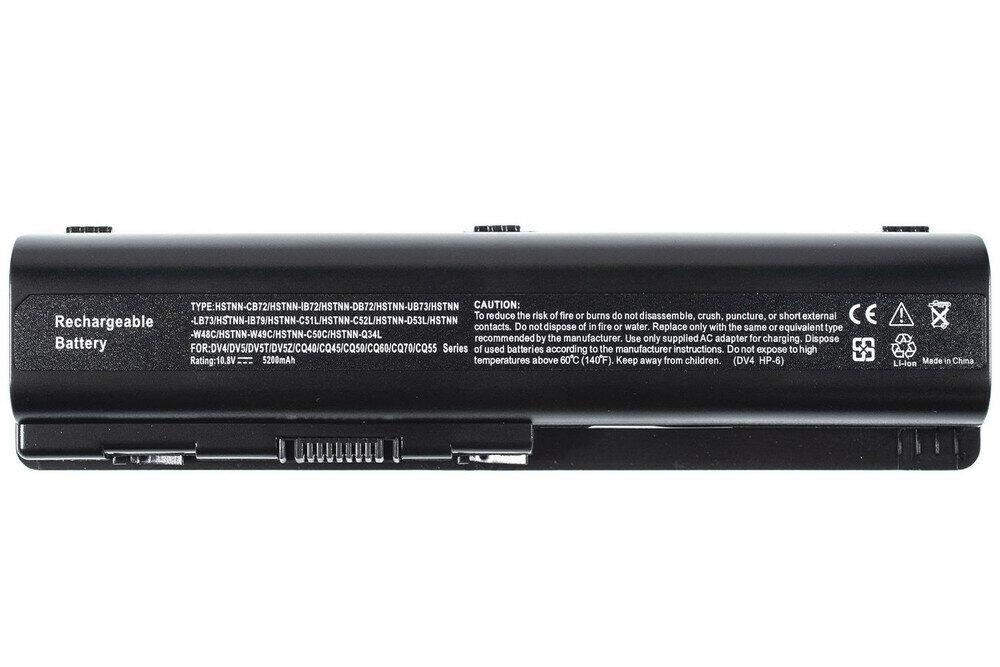 Аккумулятор EV06 для HP Compaq Presario CQ61, CQ60, HP Pavilion dv6-2019er, dv5-1164er и др / 10,8V 4400mAh 47,52Wh