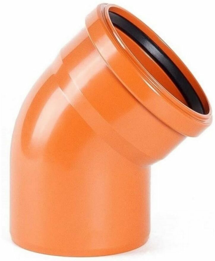 Угольник Хемкор 2491094 110 45 гр  канализационный наружный