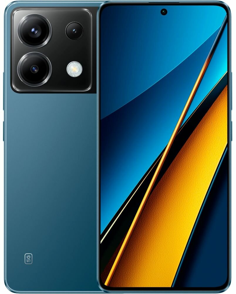 Смартфон POCO X6 12/256Gb 5G Dual sim Blue — фото 1