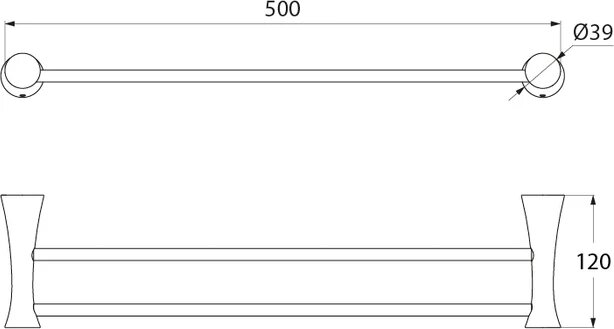 Полотенцедержатель IDDIS Vico VICSB21I49