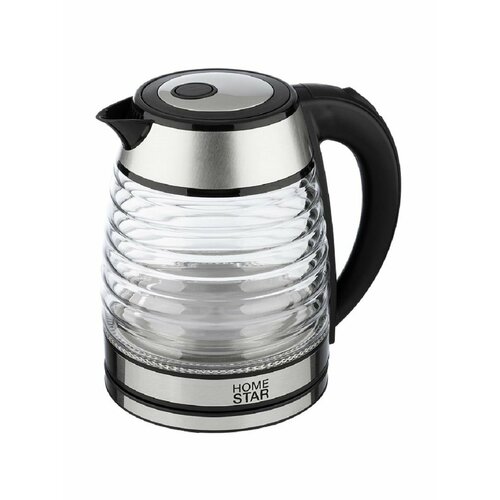 Чайник HS-1046 15 л стекло пластик черный 1530₽