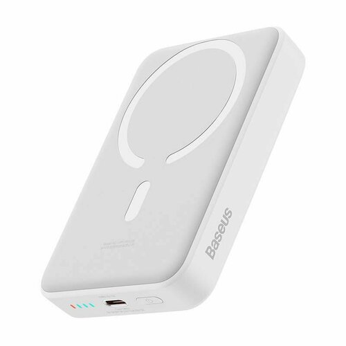 Внешний аккумулятор магнитный Baseus Magnetic Mini Wireless Fast Charge PowerBank 10000 мАч 30W Белый 369000₽