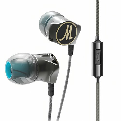 Внутриканальные наушники QKZ DM7 проводные Hi-Fi наушники с гарнитурой 35 мм mini jack черный 85400₽