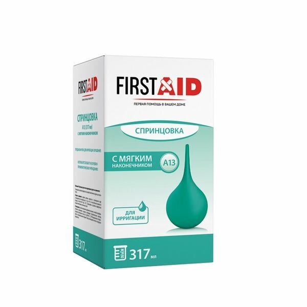 Спринцовка А13 с мягким наконечником First AidФерстэйд 317мл