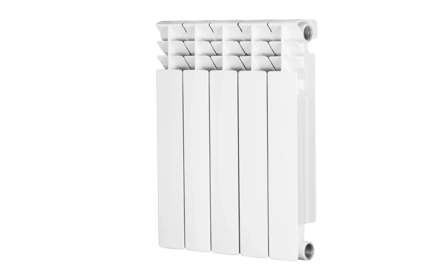 Радиатор биметаллический "Radena CS" 5 секции, 50x40x10 см 970 Вт, боковое подключение