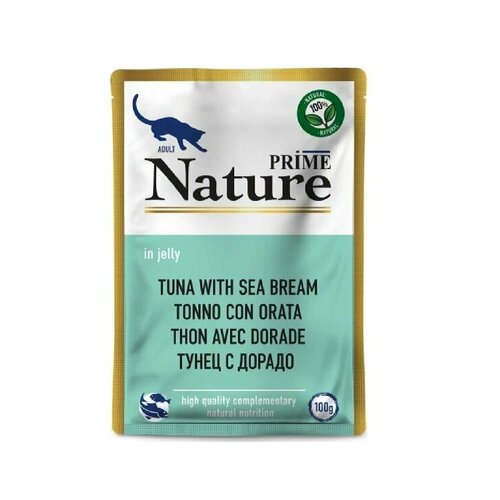 фото Prime nature пауч для кошек тунец с дорадо в желе 100 гр 137.6.5299