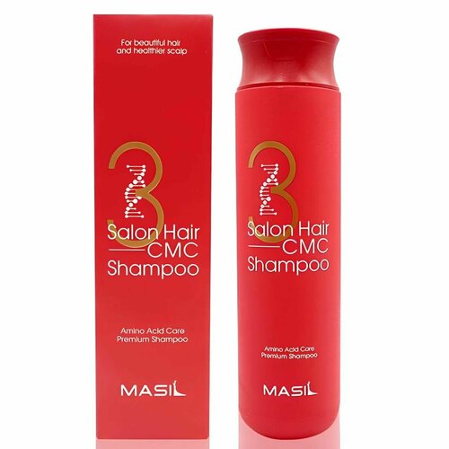 Шампунь для волос женский MASIL Корея 300 мл профессиональный восстанавливающий укрепляющий защищающий от повреждений с керамидами Salon Hair CMC Shampoo 1358₽