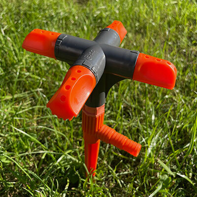 Изображение товара Дождеватель, разбрызгиватель для полива (4-ре лопасти)/четырехлепестковый