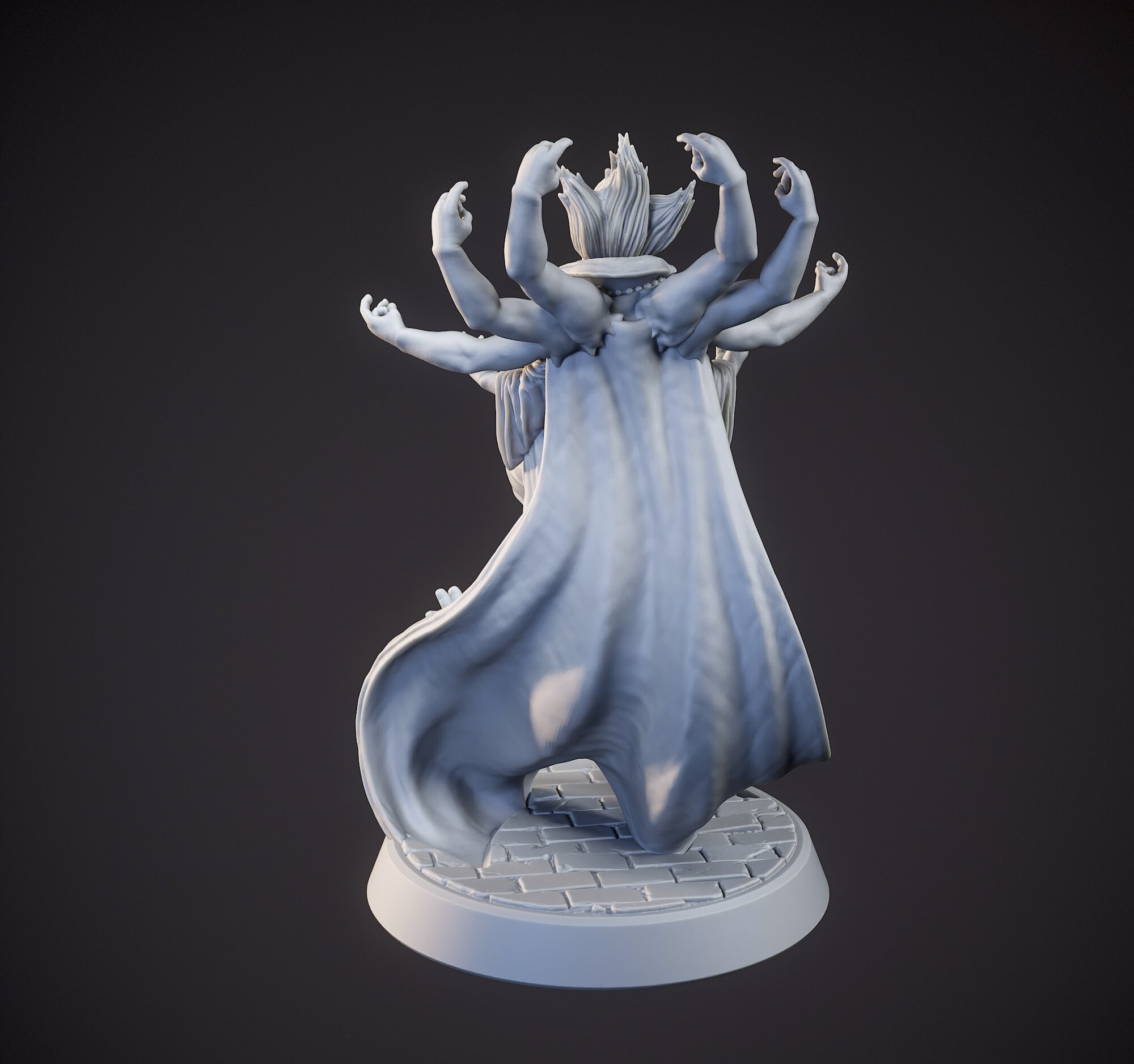 Миниатюрная фигурка Гном Иллюзионист (Gnome Illusionist) для игр DnD под покраску, 32mm — фото 1