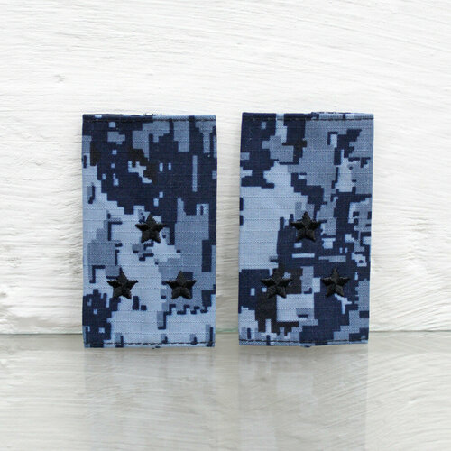 Фальшпогоны фсин на полевую форму тк. кмф н/о (цифра фсин) вышитые ст. лейтенант