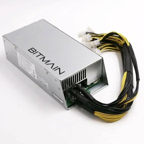 БУ Блок питания Bitmain APW3 для ASIC 1600Вт форм-фактор PS2ATX серебристый 2900₽
