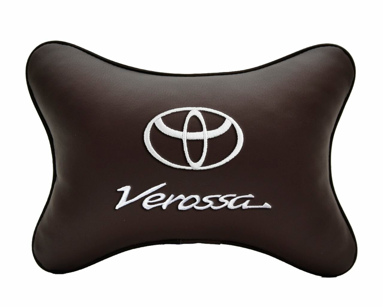 Подушка на подголовник автомобильная коричневая экокожа TOYOTA Verossa